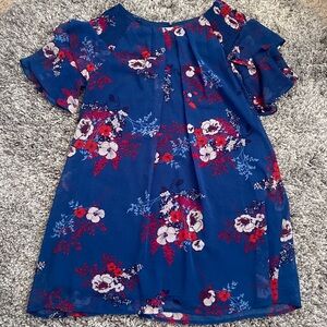 Francesca’s Blue Floral Dress